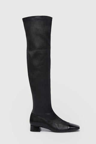 Kendall Boots in Black Leather