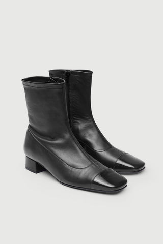 Lauire Bottines en Cuir Noir