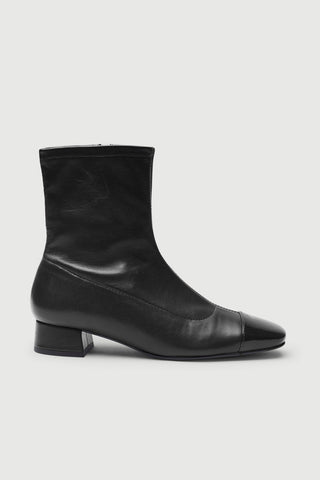 Lauire Bottines en Cuir Noir