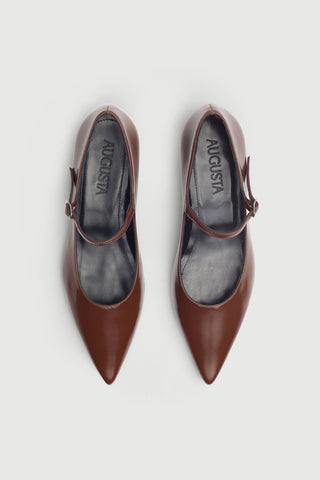 Paloma Mary Janes in Caramel Leather
