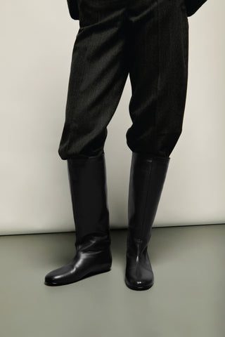 Juno Boots in Black Leather