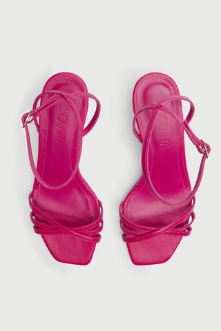 Uma Sandals in Fuchsia Pink Leather