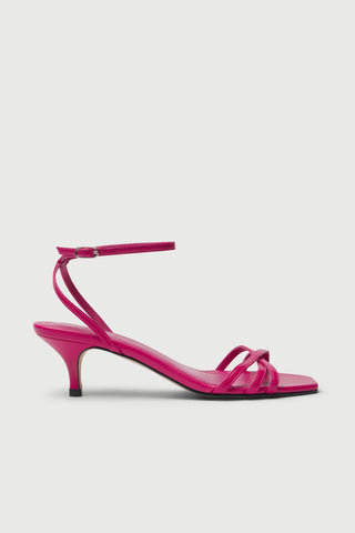 Uma Sandals in Fuchsia Pink Leather